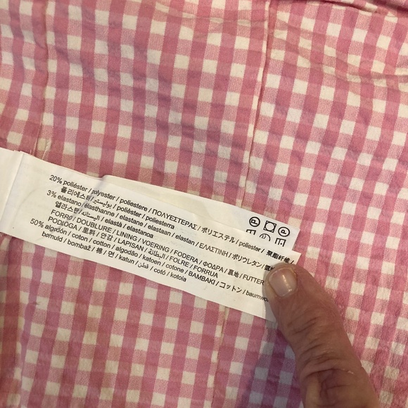 Zara pink gingham Bustier Corset size S - Picture 6 of 7